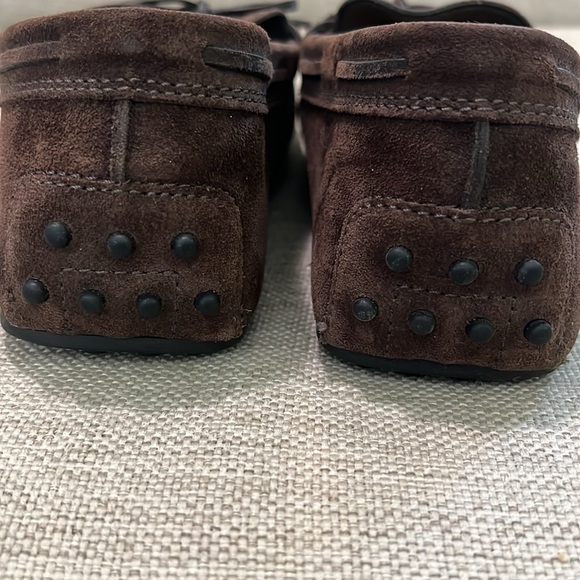 TOD'S GOMMINO DRIVING SHOES IN SUEDE - BROWN Sz 9 - Picture 5 of 9